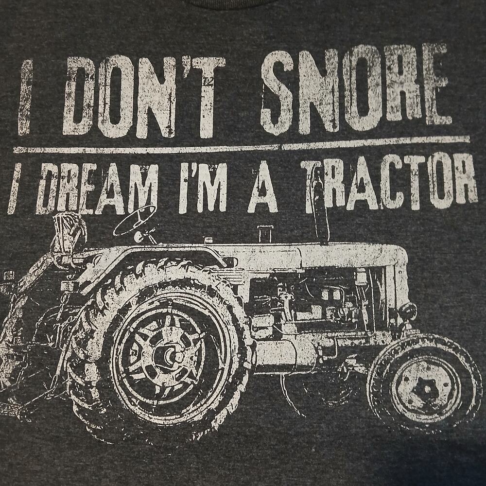 Funny Mens Tractor Shirt Size Large